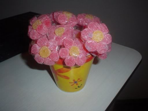 Flor de balinha de goma