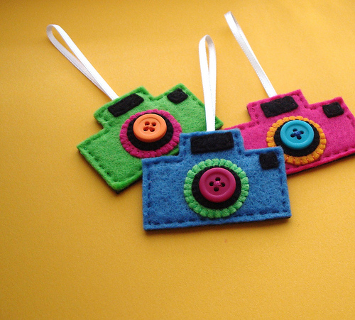 Felt Camera Ornament