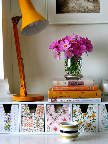 orange and purple nook