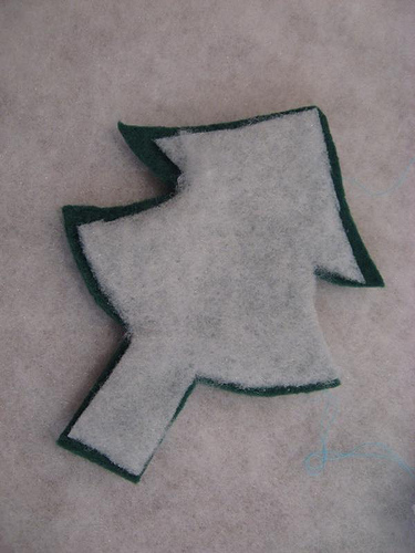 Árvore de Natal de feltro
