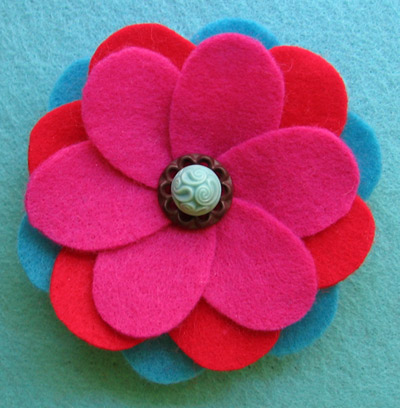 Flor de feltro