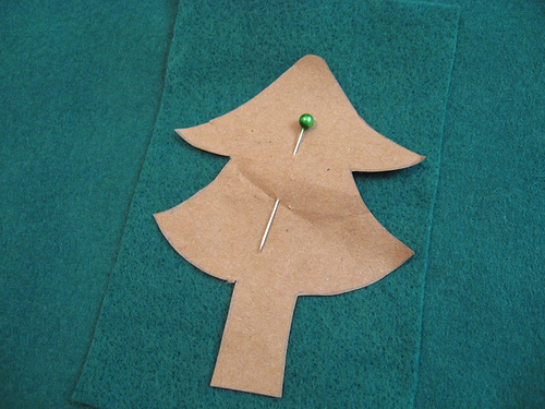 Árvore de Natal de feltro