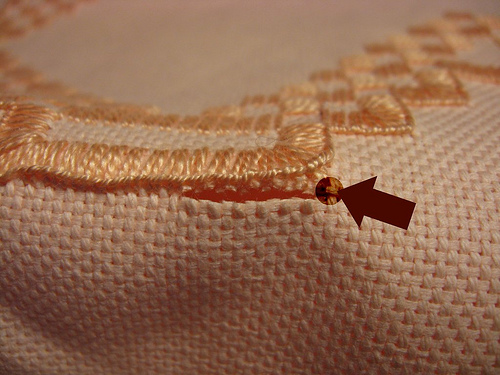 Hardanger ou Ponto Reto - Detalhe