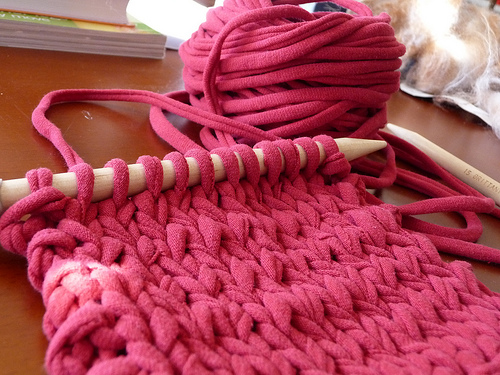 t-shirt yarn swatch