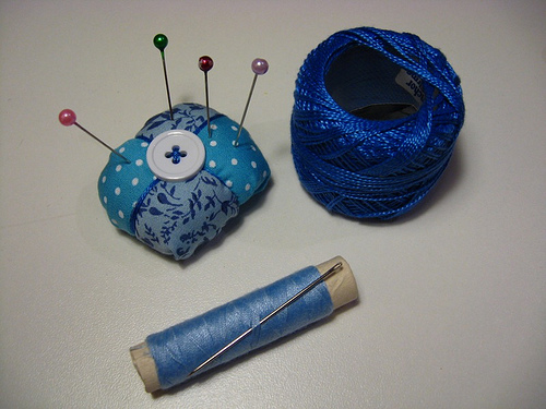 Mini almofada de alfinetes: Pronto