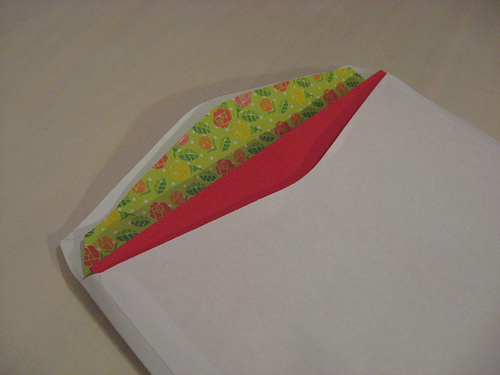 Envelope e cartão de páscoa